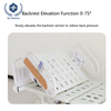 Lit m&eacute;dical &eacute;lectrique 3 fonctions avec dossier &agrave; 75&deg; et rel&egrave;vement des jambes &agrave; 30&deg; - R&eacute;glage de la hauteur de 42 &agrave; 68 cm, surface perfor&eacute;e et t&eacute;l&eacute;commande pour h&ocirc;pitaux/maisons de retraite